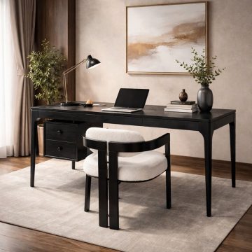 Home Office Desk 0033 - Bàn làm việc tủ treo (có thể tháo rời) - Đen